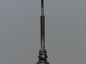low poly street lamp 3D 모델