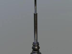 низкополигональный уличный фонарь 3D Модель