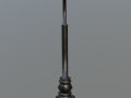 Low poly street lamp 3D Model