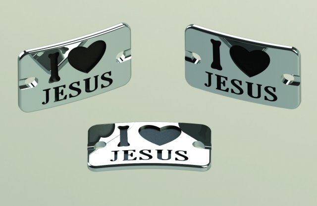 placa i love jesus 3D मॉडल .c4d .max .obj .3ds .fbx .stl .blend 