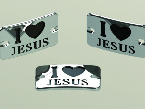 placa i love jesus 3D Model