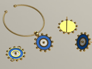 joyeria ojo turco 3D 모델