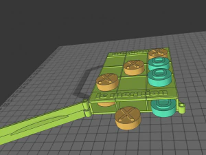 tic-tac-toe and box - jeu du morpion et sa boite 3D Print Model