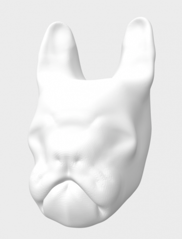 french bulldog sculpt 3D Модель .c4d .max .obj .3ds .fbx .stl .blend 