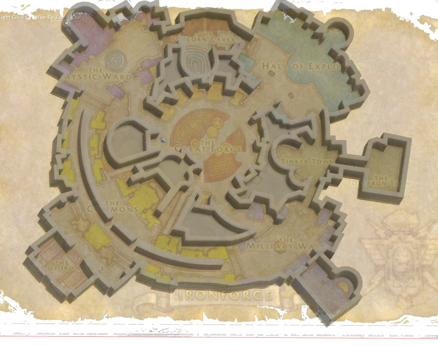 map of ironforge 3D Model .c4d .max .obj .3ds .fbx .stl .blend 