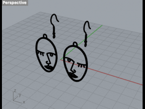 etsy bestseller earrings 3D Model