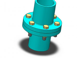 accouplement &agrave; bride Modèle 3D