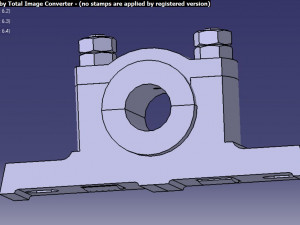 plummerblock Modello 3D