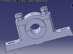 plummerblock Modello 3D