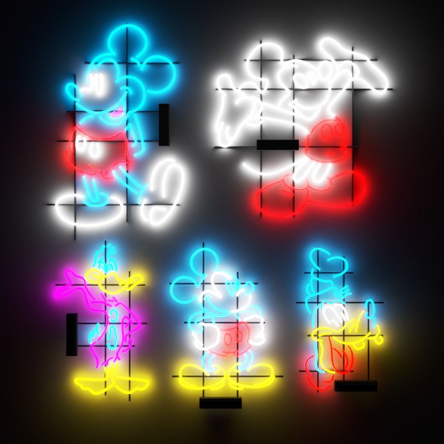 neon 2 Modello 3D .c4d .max .obj .3ds .fbx .stl .blend 