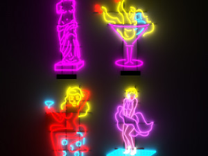 neon 3 3D Model