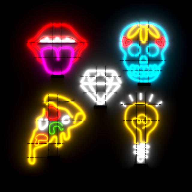neon 5 3Dモデル .c4d .max .obj .3ds .fbx .stl .blend 