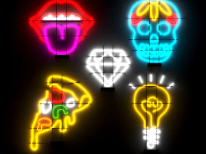 неон 5 3D Модель