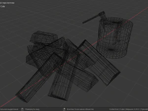 firewood 3D Model
