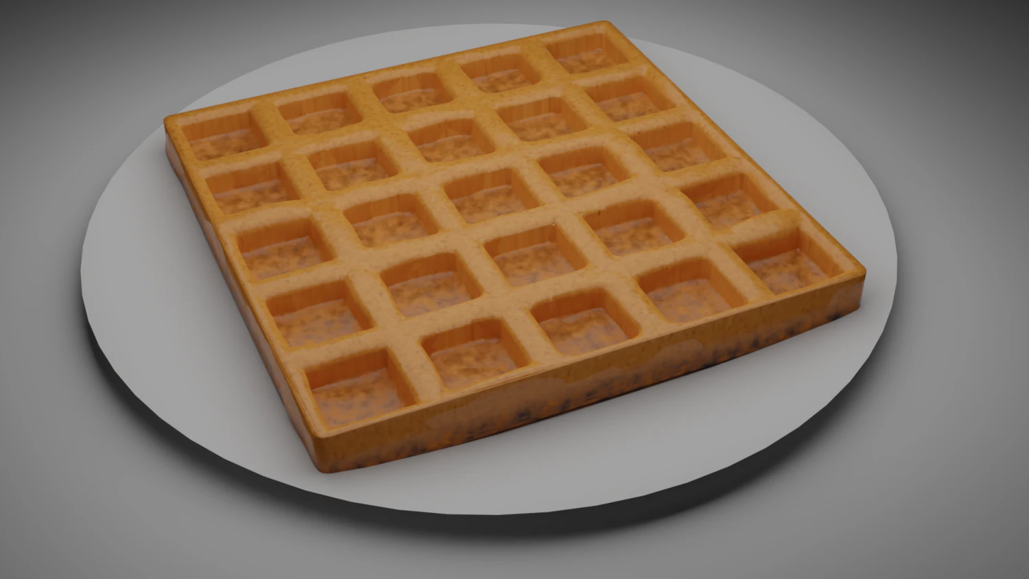 waffle 3D Model .c4d .max .obj .3ds .fbx .stl .blend