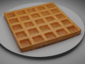 Classic Waffle Modello 3D