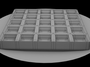 waffle Modelo 3D