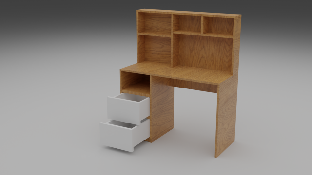 desk gameready 3Dモデル .c4d .max .obj .3ds .fbx .stl .blend 