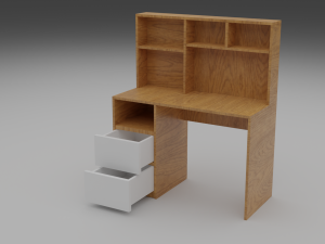 desk gameready 3D Model