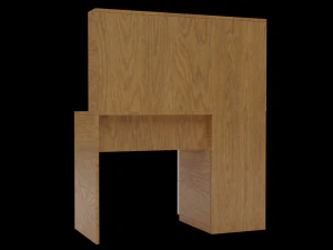 desk gameready 3D Model