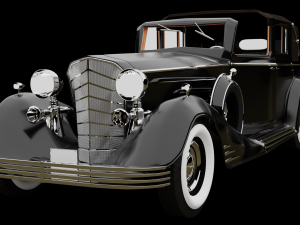 cadillac v-16 vintage 1933 3D Model