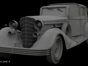 cadillac v-16 vintage 1933 3D 模型