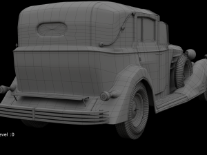 cadillac v-16 vintage 1933 3D 模型
