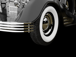 cadillac v-16 vintage 1933 3D 模型