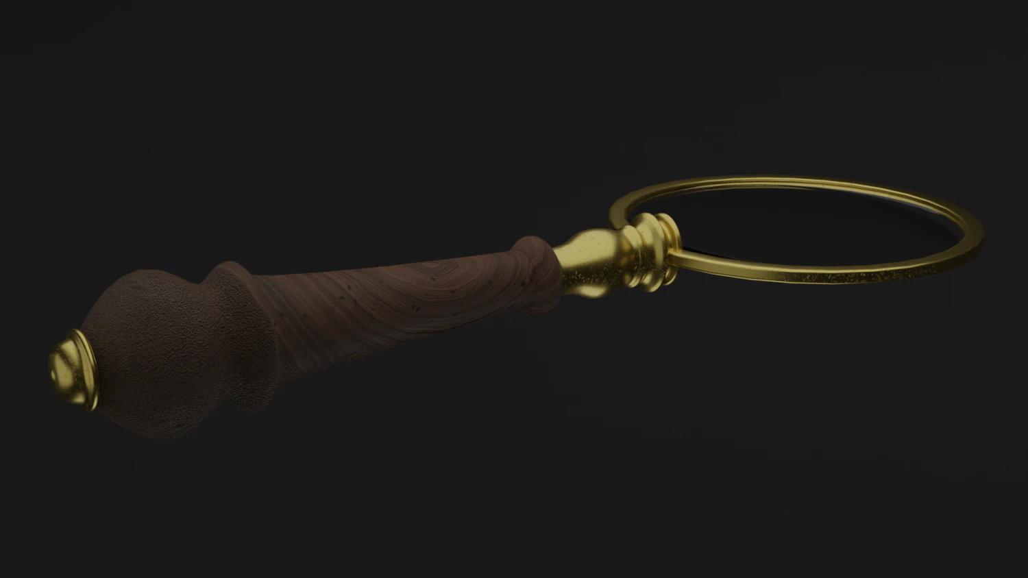 old magnifier pbr 3D Model .c4d .max .obj .3ds .fbx .stl .blend 