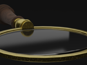 old magnifier pbr Modèle 3D