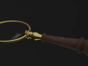 old magnifier pbr Modèle 3D