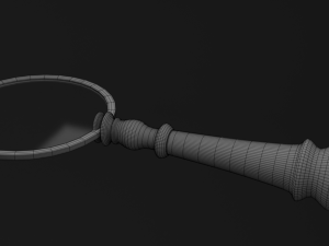 old magnifier pbr Modèle 3D