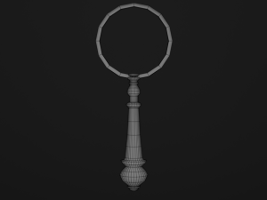 old magnifier pbr Modèle 3D