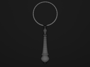 old magnifier pbr Modèle 3D
