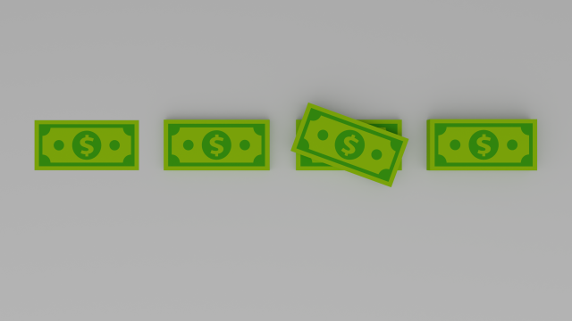 money simple 3D Модель .c4d .max .obj .3ds .fbx .stl .blend 