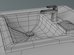 bathroom sink 3D मॉडल