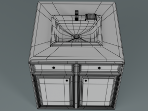 bathroom sink 3D मॉडल