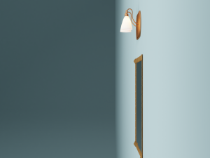 bathroom mirror and a spotlight Modèle 3D