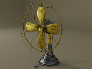 vintage old fan 3D Model