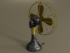vintage old fan 3Dモデル