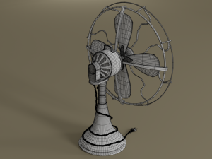 vintage old fan 3Dモデル