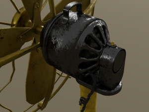 vintage old fan 3Dモデル