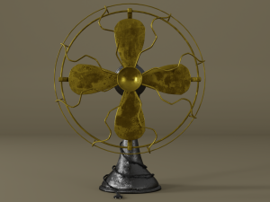 vintage old fan 3Dモデル
