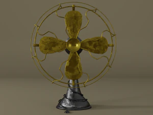 vintage old fan 3D Model
