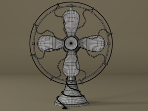 vintage old fan 3Dモデル