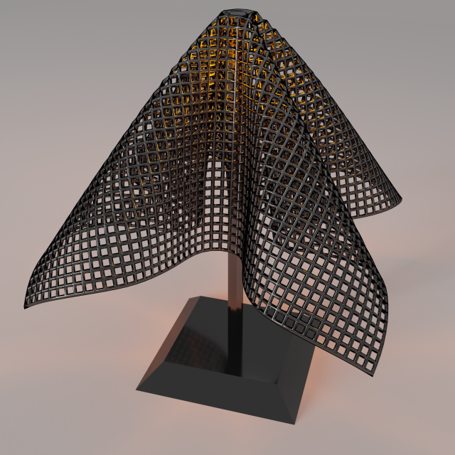 sci-fi desk lamp 3D Модель .c4d .max .obj .3ds .fbx .stl .blend 