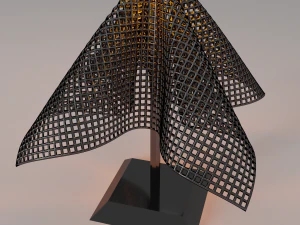 настільна науково-фантастична лампа 3D Модель