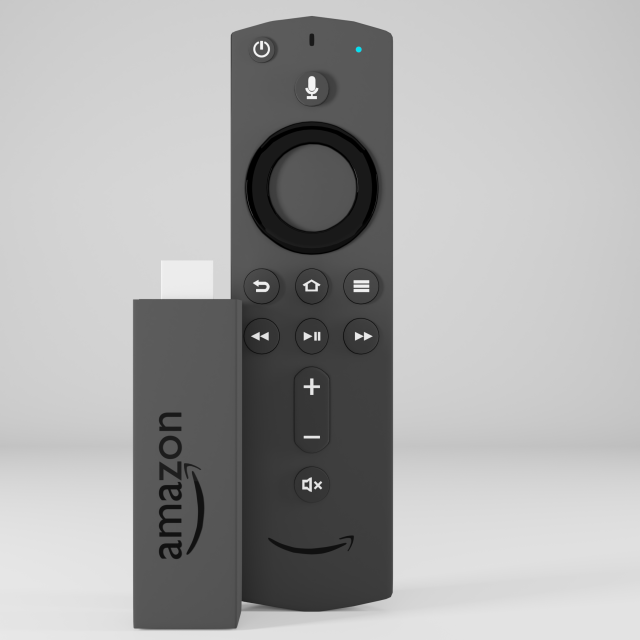fire tv stick 3D Model .c4d .max .obj .3ds .fbx .stl .blend 