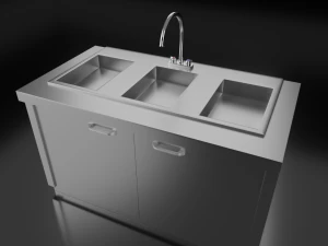 раковина для грузовика с едой 3D Модель