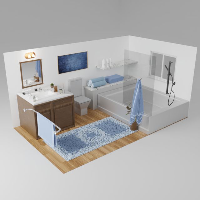 bathroom scene Model 3D .c4d .max .obj .3ds .fbx .stl .blend